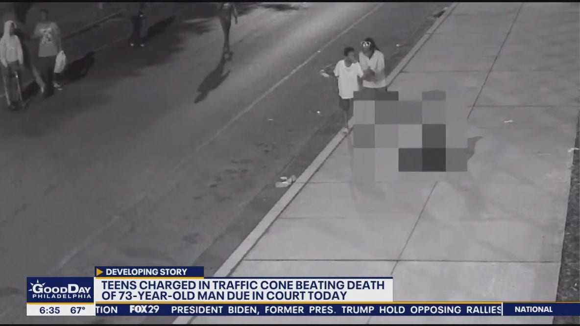 Teens charged in traffic cone beating death of 73-year-old due in court